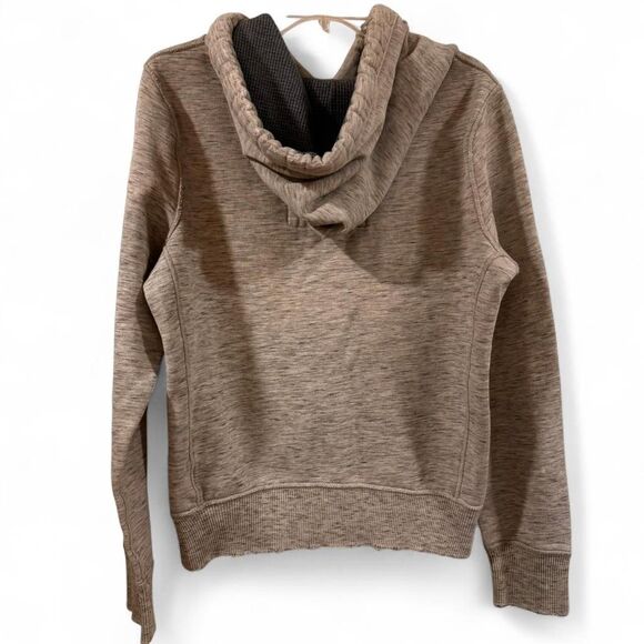 Abercrombie Fitch Men's Grey Hoodie Medium Muscle Fit Thermal Y2K Logo Distress - Picture 6 of 8